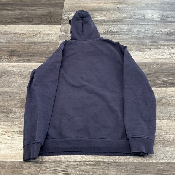 Adidas Originals Adibreak Future Blue Mens M Spell Out Logo Snap Pullover Hoodie - Picture 3 of 9